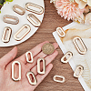 16Pcs 4 Style Zinc Alloy Screw-in Grommet Eyelet Findings FIND-WR0008-55-4