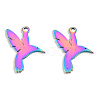 Ion Plating(IP) 201 Stainless Steel Pendants STAS-N098-123M-3