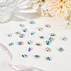 56Pcs 4 Styles Glass Rhinestone Cabochons RGLA-BBC0001-02-4