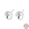 925 Sterling Silver Ear Stud Findings STER-K167-043E-S-1