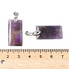 Natural Amethyst Faceted Pendants G-L623-03P-06-3