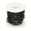 PVD Vacuum Plating 304 Stainless Steel Paperclip Chains CHS-O008-01B-3