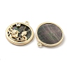 Brass Micro Pave Clear Cubic Zirconia Pendants KK-L211-011G-03-2
