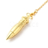 Rack Plating Brass Dowsing Pendulum Big Pendants KK-H444-01-3
