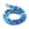 Natural & Dyed Crackle Agate Bead Strands X-G-T056-8mm-07-2