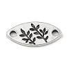 Tibetan Style Alloy Connector Charms PALLOY-D017-03C-AS-1