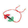 Glass Seed Braided Bead Bracelet BJEW-A121-14B-1