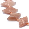 Natural Sunstone Beads Strands G-O179-H22-3