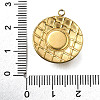 Plastic Pearl Pendants STAS-Q360-03G-G-3