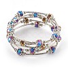Electroplate Glass Wrap Bracelets BJEW-JB04018-03-1