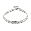 Non-Tarnish 304 Stainless Steel Herringbone Chain Bracelet BJEW-D028-02C-03P-1