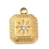 304 Stainless Steel Rhinestone Pendants STAS-I322-27G-02-1