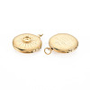 Ion Plating(IP) 304 Stainless Steel Pendant Enamel Settings X-STAS-N097-140-2