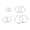 Non-Tarnish 304 Stainless Steel Hoop Earrings for Women EJEW-X0015-02P-01-2