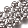 Tarnish Resistant 304 Stainless Steel Ball Chains CHS-E021-13K-P-2