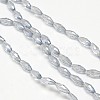 Electroplate Crystal Glass Rice Beads Strands EGLA-F042-A09-2
