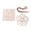 Cottonwood Woven Net/Web Pendants Making Kit WOOD-WH0112-57-1