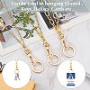 Stainless Steel Paperclip Chains Keychain HJEW-SW00179-01-5