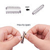 Brass Magnetic Slide Lock Clasps KK-PH0034-55-4