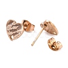 Ion Plating(IP) 304 Stainless Steel Stud Earring Findings STAS-I183-05A-RG-3