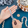 1 Yard(91.4cm) Iron Glass Rhinestone Strass Chains FIND-GF0002-38A-3