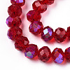 Electroplate Glass Beads Strands X1-EGLA-A034-T8mm-L20-3