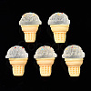 Spray Painted Resin Cabochons CRES-Q215-022A-1