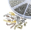 100Pcs 5 Color Iron Ends with Twist Chains DIY-FS0003-54-3