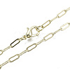 Brass Paperclip Chains MAK-S072-10B-14KC-1