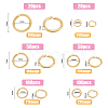 SUPERFINDINGS 340Pcs 6 Sizes Brass Jump Rings KK-FH0005-39-2