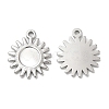 Non-Tarnish 304 Stainless Steel Pendant Cabochon Settings LS-STAS-L020-012P-1