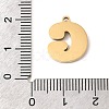 304 Stainless Steel Pendants STAS-K297-09G-G-3