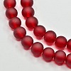Baking Paint Transparent Glass Bead Strands X-GLAA-S031-8mm-14-3