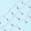 Brass Curved Bar Link Chains KK-F862-54S-1