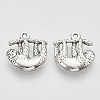 Tibetan Style Alloy Pendants TIBEP-T009-11AS-RS-2