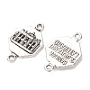 Tibetan Style Alloy Octagon with Church Connector Charms FIND-Z099-16AS-02-2