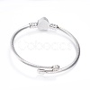 Tarnish Resistant 316 Surgical Stainless Steel Torque Bangles X-BJEW-D437-A37-P-2