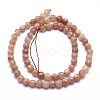 Natural Sunstone Beads Strands G-K224-10-6mm-2