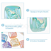 24Pcs 6 Colors Opaque Acrylic Beads SACR-DC0001-03-4
