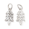 Rack Plating Brass Pave Cubic Zirconia Pendants KK-Z026-02P-1