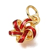 Brass Enamel Pendants KK-G605-10G-01-2