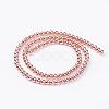 Non-magnetic Synthetic Hematite Bead Strands G-P262-20-4mm-RRG-2