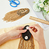 2Pcs Detachable Iron Tassel Epaulettes FIND-FH0005-44G-3