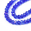 Electroplate Glass Beads Strands EGLA-A034-T8mm-B27-3