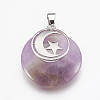 Natural & Synthetic Gemstone Pendants KK-F751-F-3