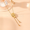 Cowgirl Hat 304 Stainless Steel Lariat Necklaces for Women FS-WGDA0AA-01-4