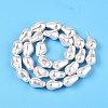 Transparent Spray Painted Glass Beads Strands GLAA-N001-32-3