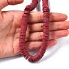 Flat Round Handmade Polymer Clay Beads CLAY-R067-10mm-29-7
