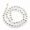 Electroplate Non-magnetic Synthetic Hematite Beads Strands G-L485-03D-S-3