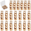 20Pcs Alloy Spring Cord Locks FIND-GF0002-75G-1